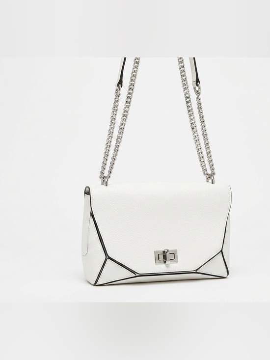 henri bendel Handbags - Henri Bendel Bijoux Party Chain Crossbody - White Pebbled Leather
